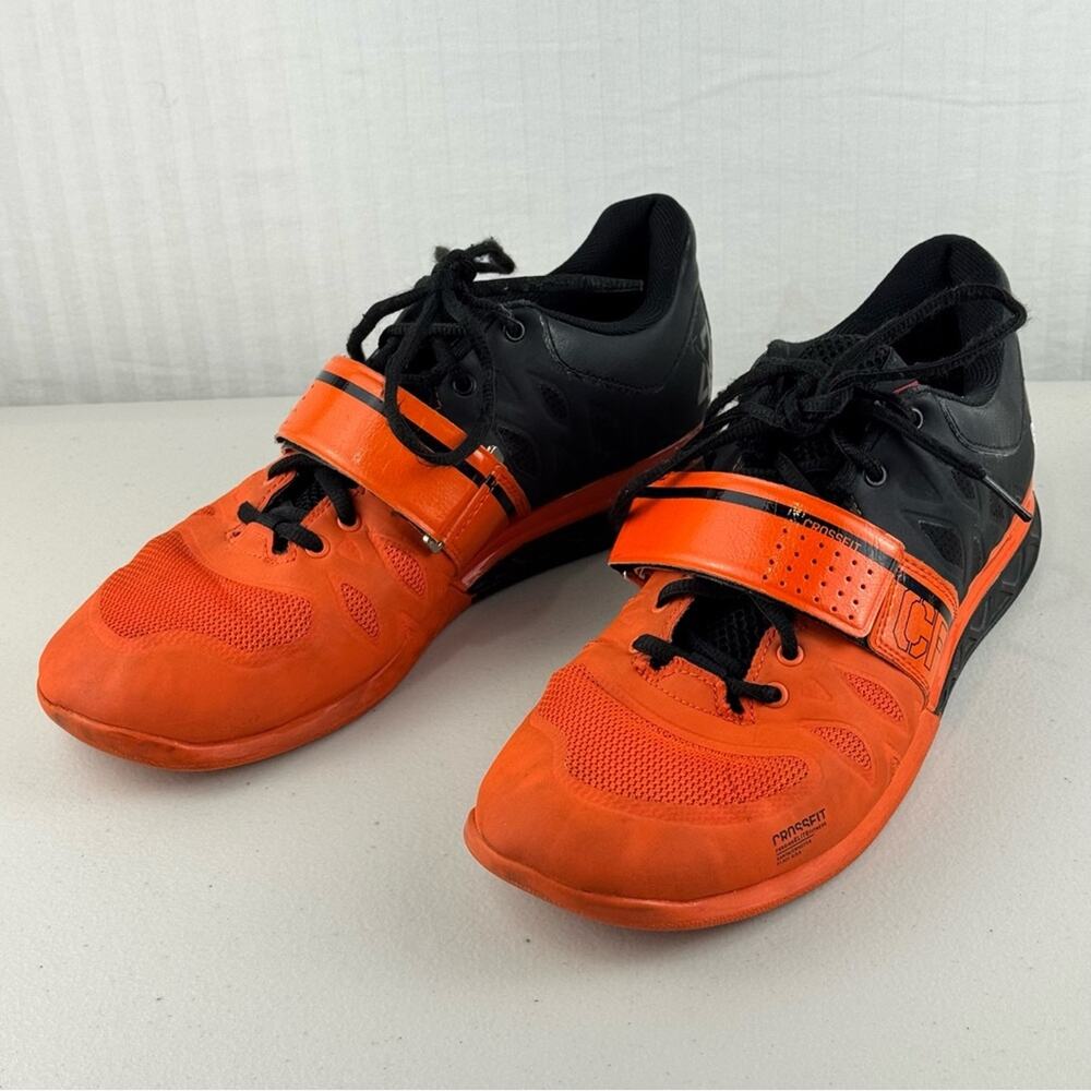 Reebok CrossFit Lifter 2.0 Orange/Black Athletic Gym Shoes Men’s Size 9 EUR 42